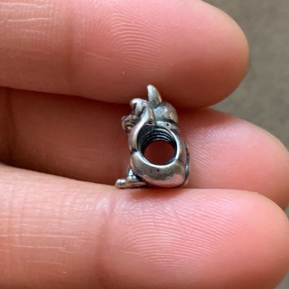 Retired PANDORA Lucky Cat Charm EUC - Picture 6 of 8